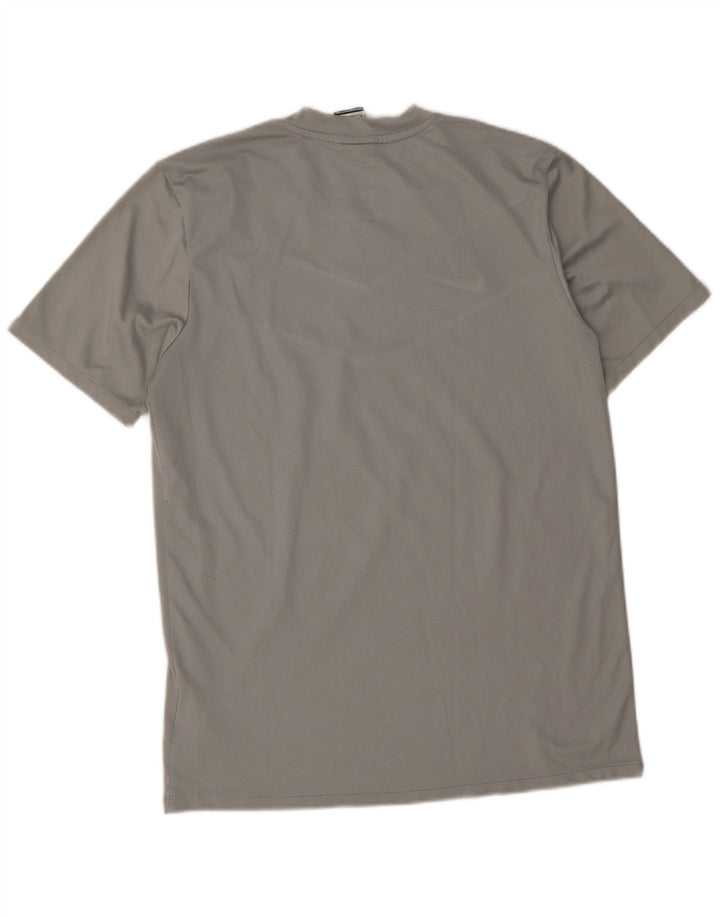 Męska koszulka Nike Dri Fit Top z poliestru w kolorze średnioszarym