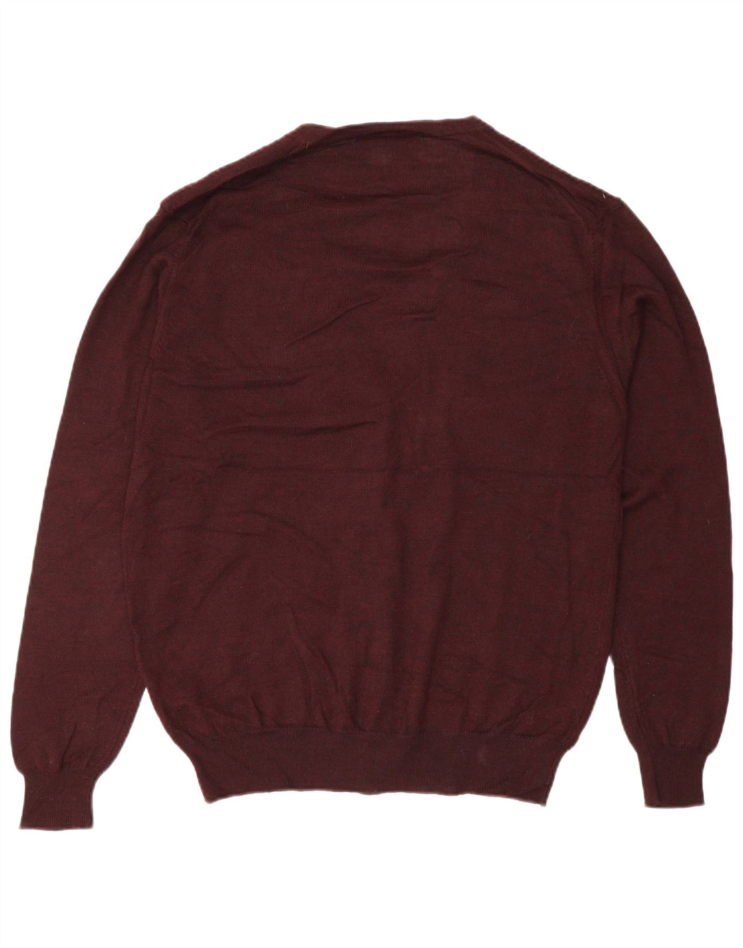 Marks & Spencer Męski sweter kardigan, średni burgund, akryl