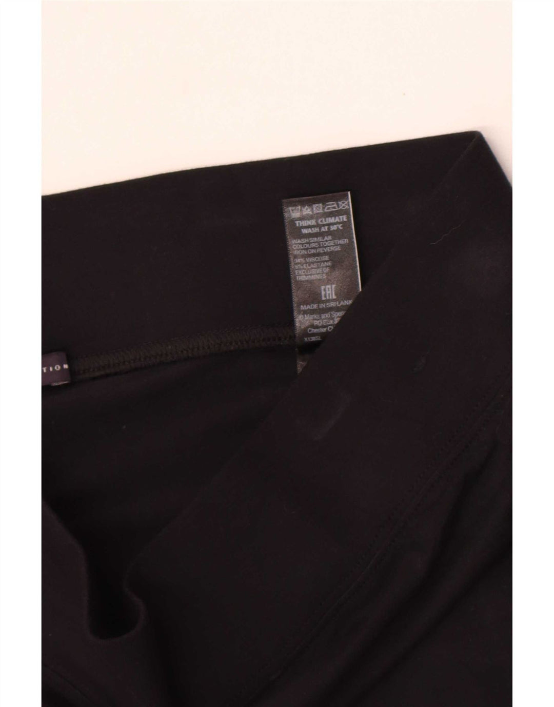 Legginsy damskie Marks & Spencer UK 14, duże, czarne, wiskozowe
