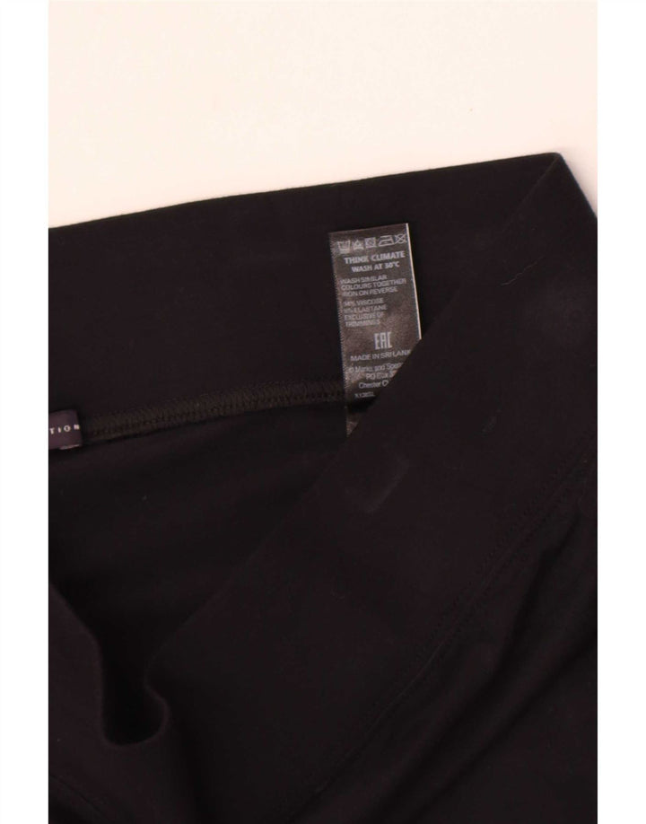 Legginsy damskie Marks & Spencer UK 14, duże, czarne, wiskozowe