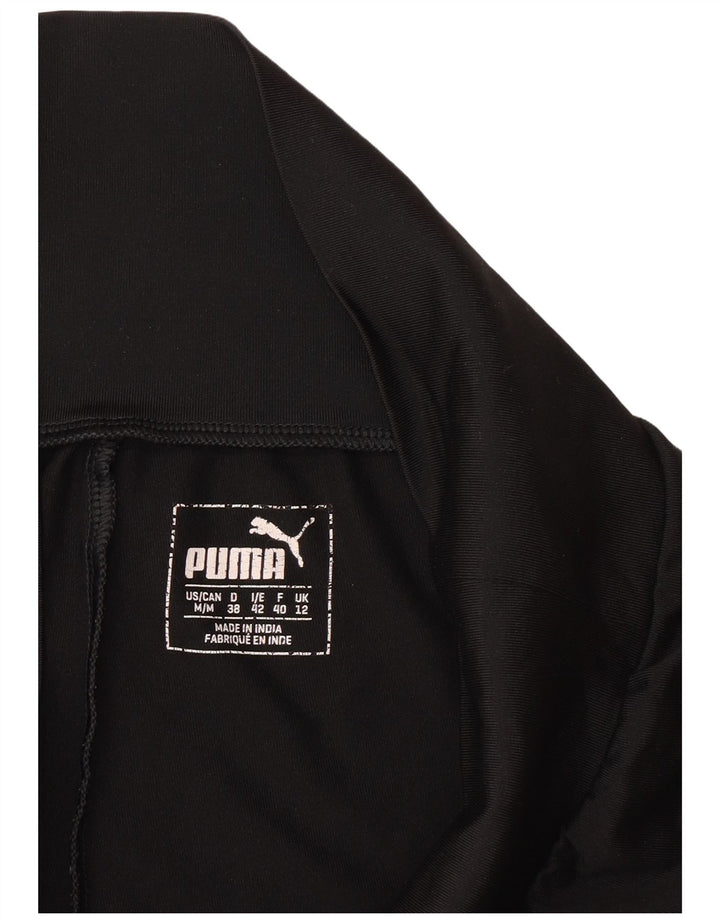 Damskie legginsy Capri Puma UK 12, średni czarny poliester