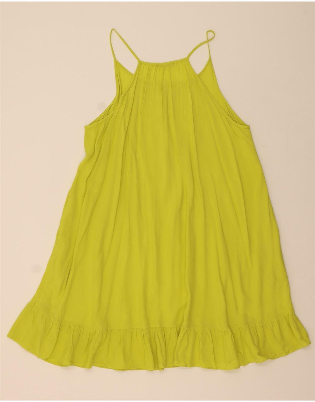 MARKS & SPENCER Damska sukienka oversize namiotowa UK 16, duża, żółta wiskoza