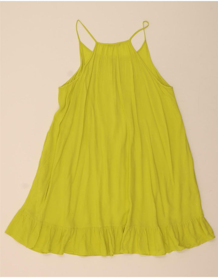 MARKS & SPENCER Damska sukienka oversize namiotowa UK 16, duża, żółta wiskoza