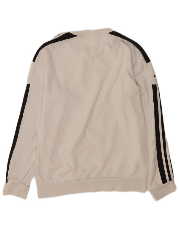 Adidas Męska Bluza Sweter Średniej Białej Bawełny