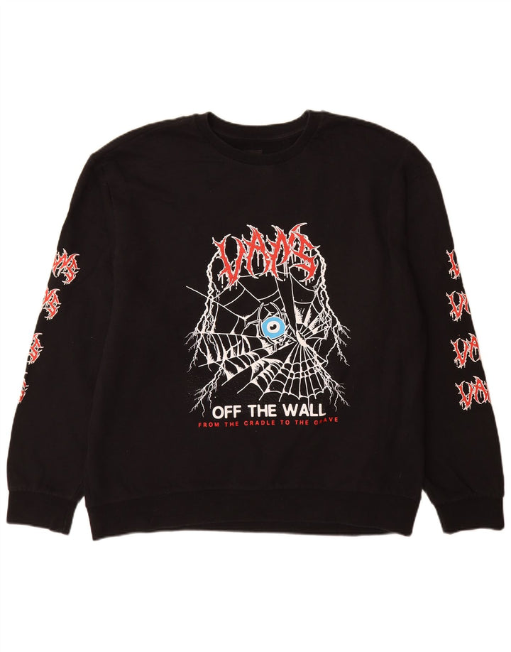 Męska bluza Vans Relaxed Graphic Jumper XL, czarna, bawełniana