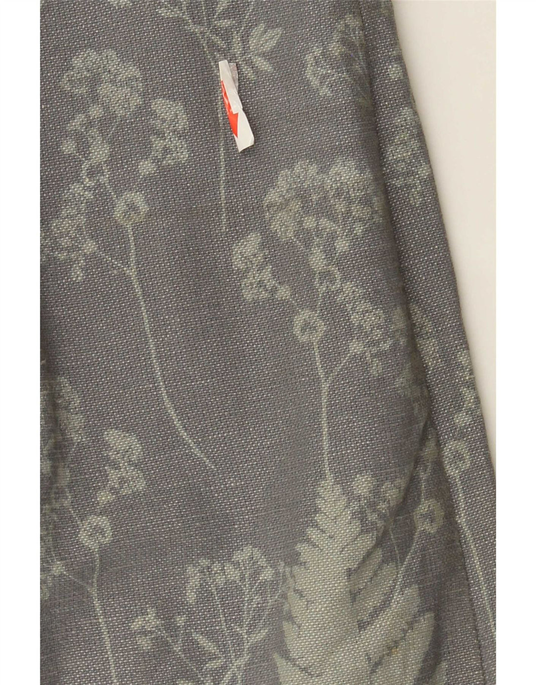 Damska spódnica midi White Stuff UK 12 Medium W32 Szara, lniana w kwiaty