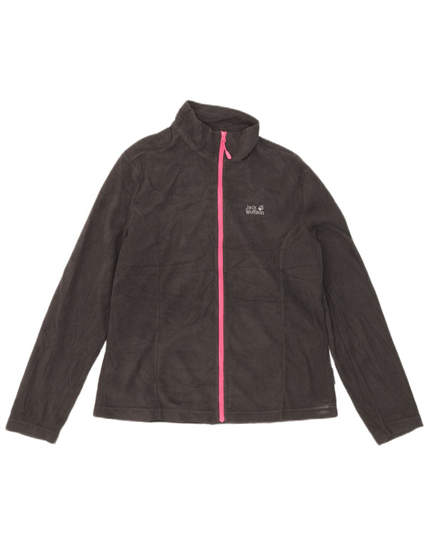 Damska kurtka polarowa Jack Wolfskin UK 14/16, duża, czarna, poliester