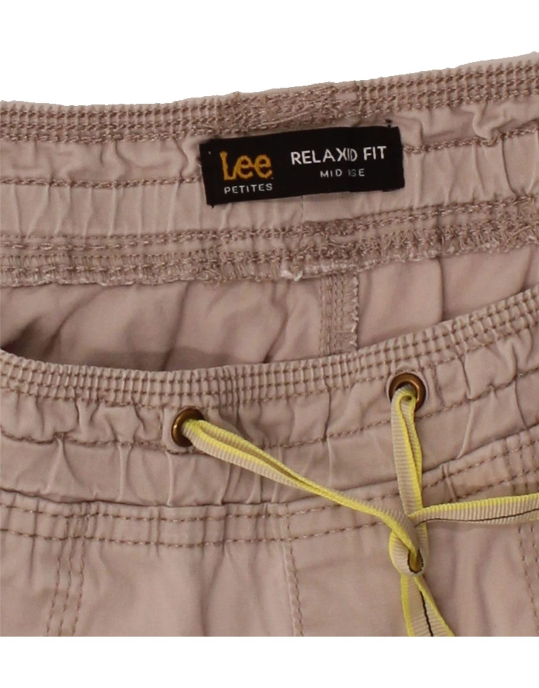 LEE Womens Petites Mid Rise Casual Shorts US 6 Medium W28 Beige Vintage Lee and Second-Hand Lee from Messina Hembry 
