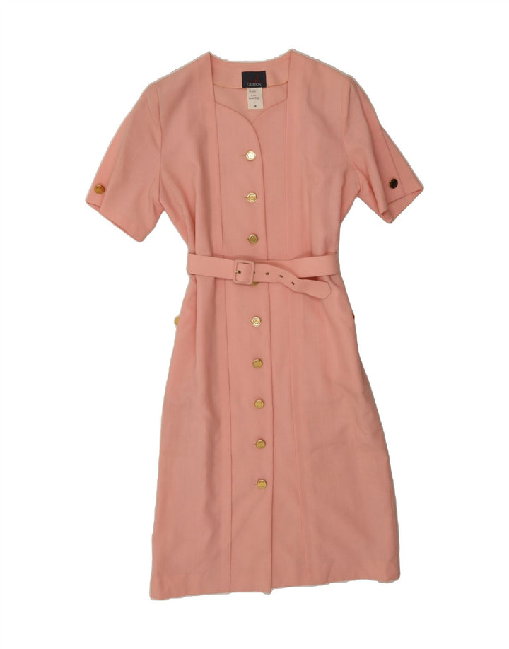 MARCELLE GRIFFON Womens Short Sleeves Shirt Dress EU 38 Medium Pink Vintage Marcelle Griffon and Second-Hand Marcelle Griffon from Messina Hembry 