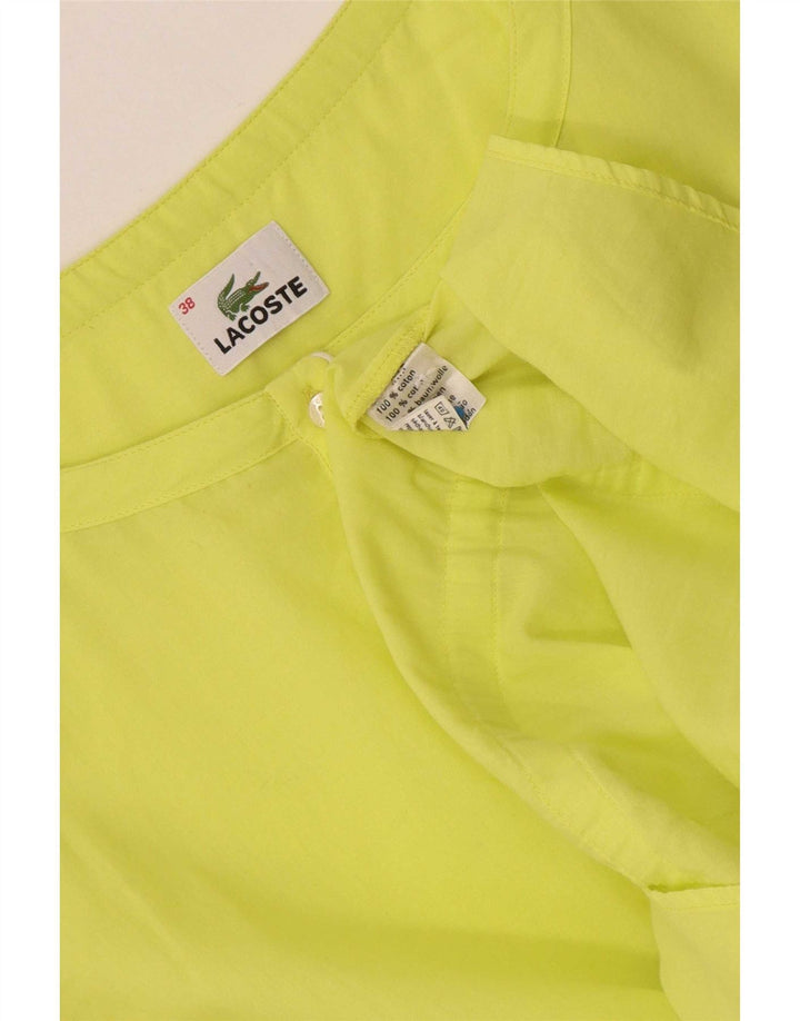 Lacoste Damska Tunika z Rękawem 3/4, Rozmiar 38, Średnia Żółta Bawełna