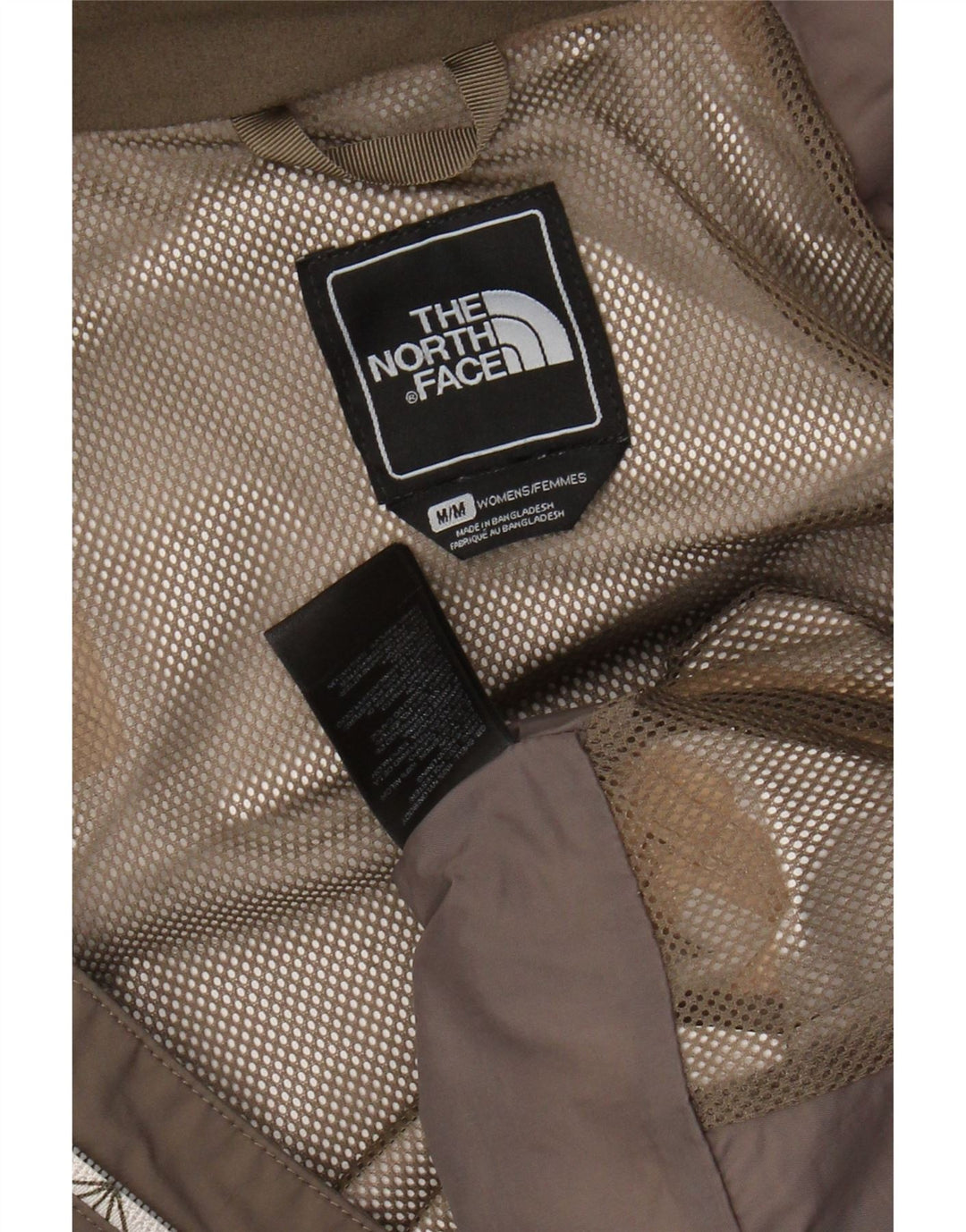 Damska kurtka przeciwdeszczowa z kapturem THE NORTH FACE UK 14, średnioszary nylon