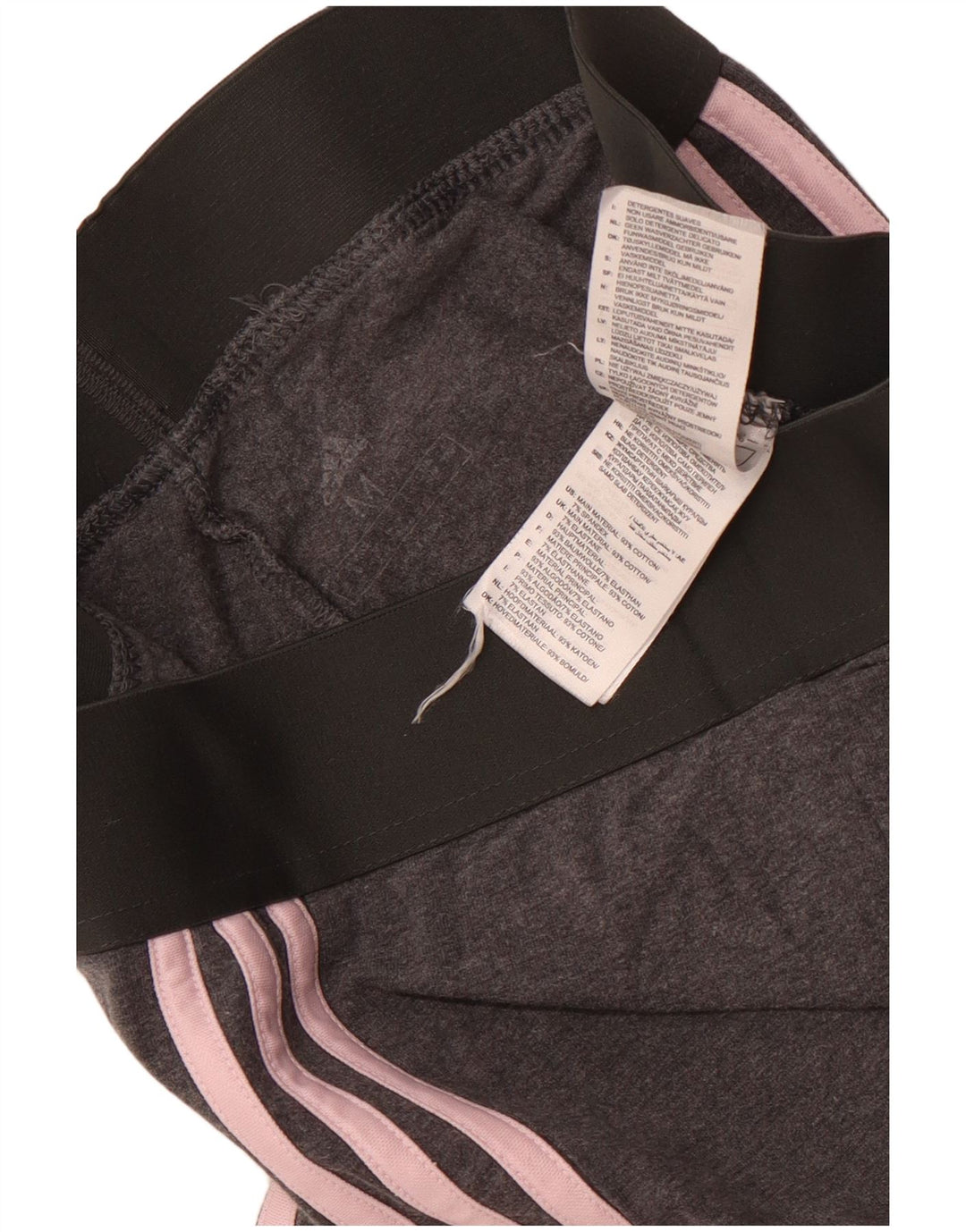 Damskie legginsy Adidas UK 12 Średnioszare, bawełniane