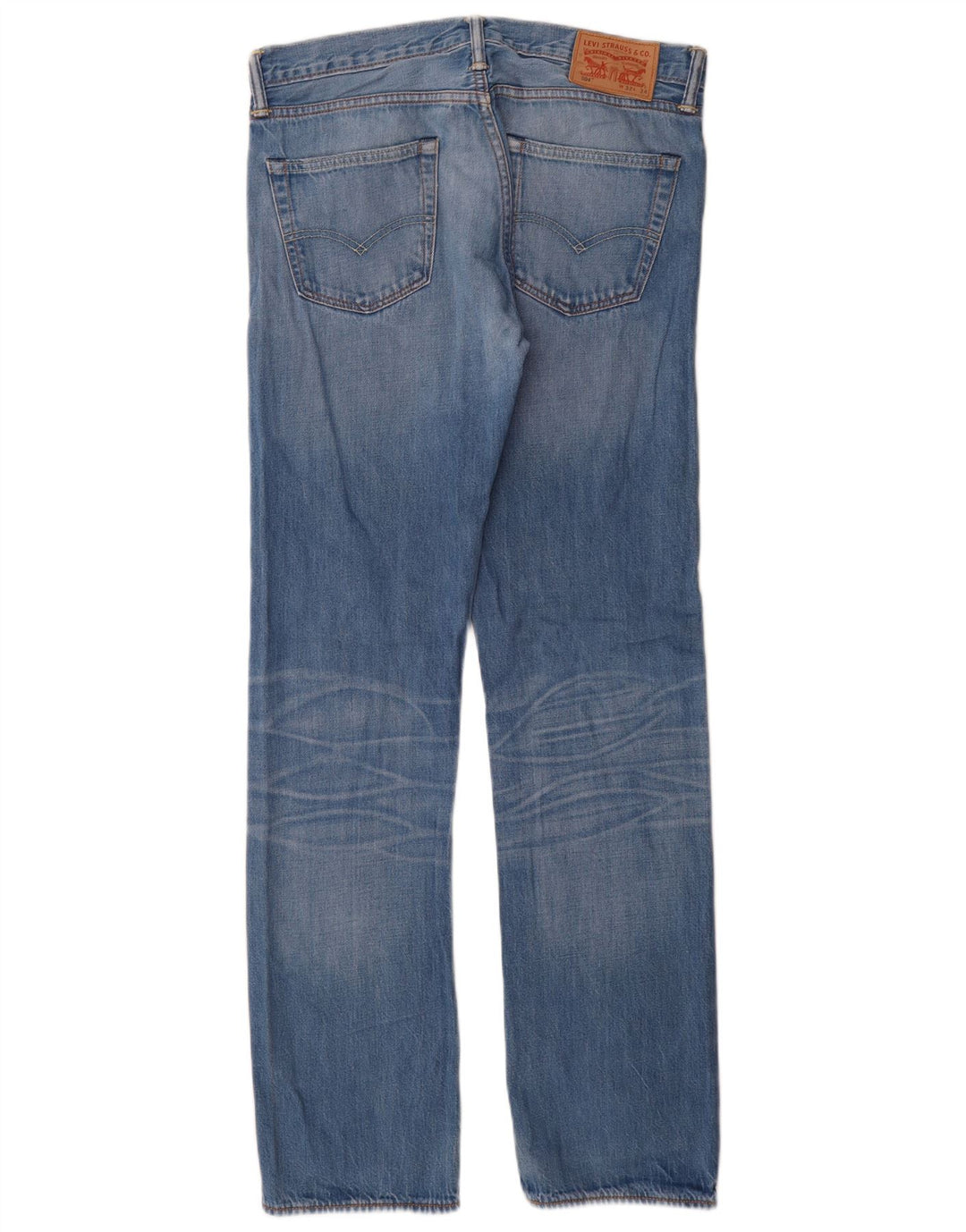 Męskie jeansy Levi's 504 Straight W32 L34 Niebieskie bawełniane