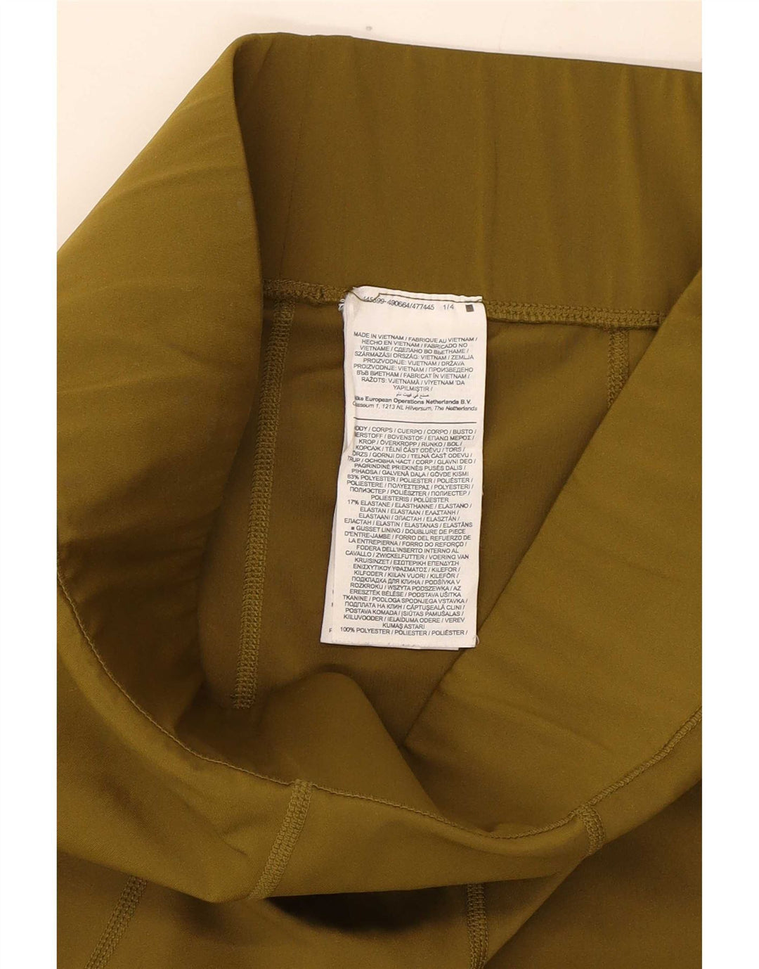 Damskie legginsy Nike Graphic UK 10, małe, poliestrowe w kolorze khaki