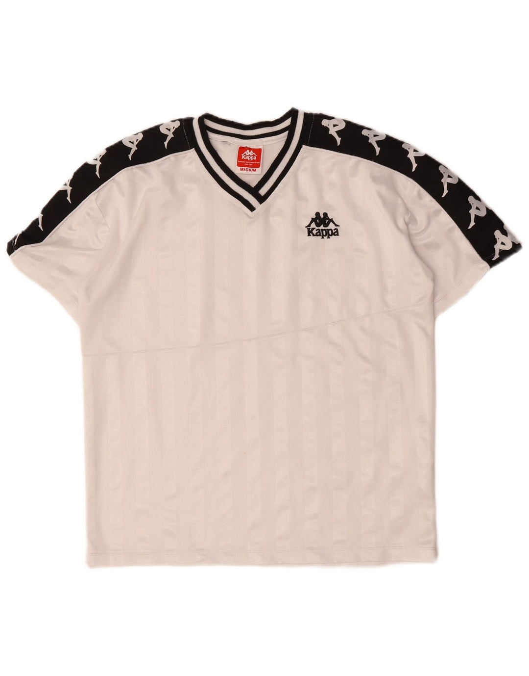 Męska koszulka z grafiką KAPPA Top z poliestru w kolorze średniej bieli