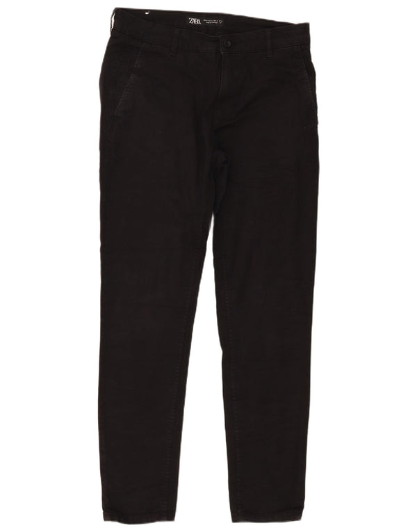 Męskie spodnie chino Zara EU 40 Medium W31 L30 Czarna bawełna