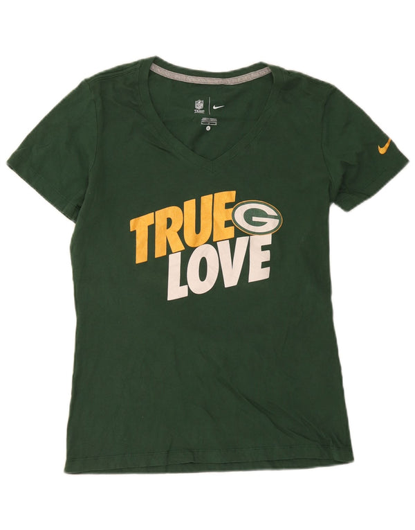Damski T-shirt z grafiką Nike Green Bay Packers, UK 14, duża bawełna