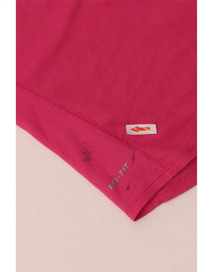 Damska koszulka Nike Dri Fit Top UK 14, średni różowy poliester