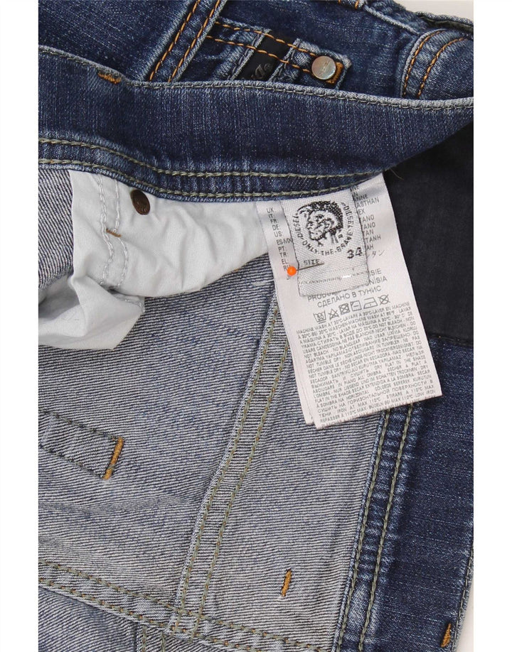 Diesel Męskie Slim Jeansy W34 L31 Granatowe Bawełniane