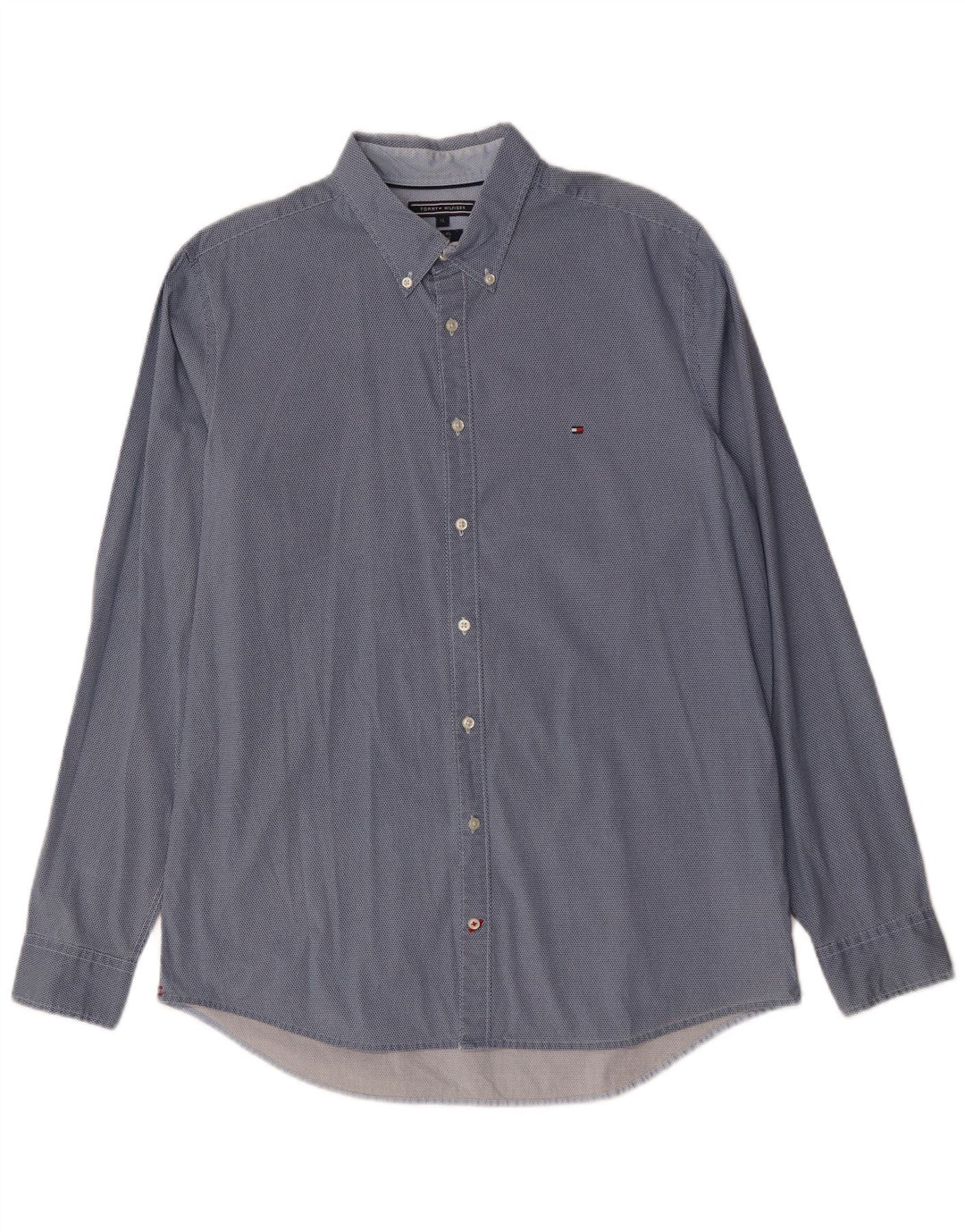 Koszula męska Tommy Hilfiger Slim Fit XL, niebieska, bawełniana w cętki