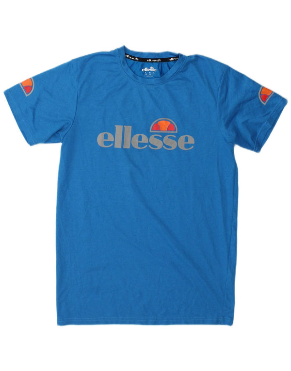 Męski T-shirt z grafiką Ellesse Top XS Niebieski poliester