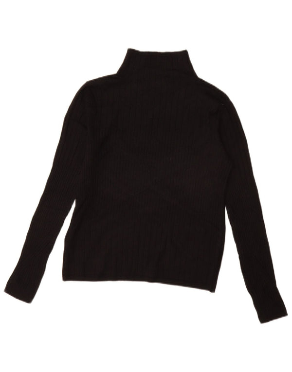 MARKS & SPENCER Damski sweter z golfem UK 10, mały, czarny