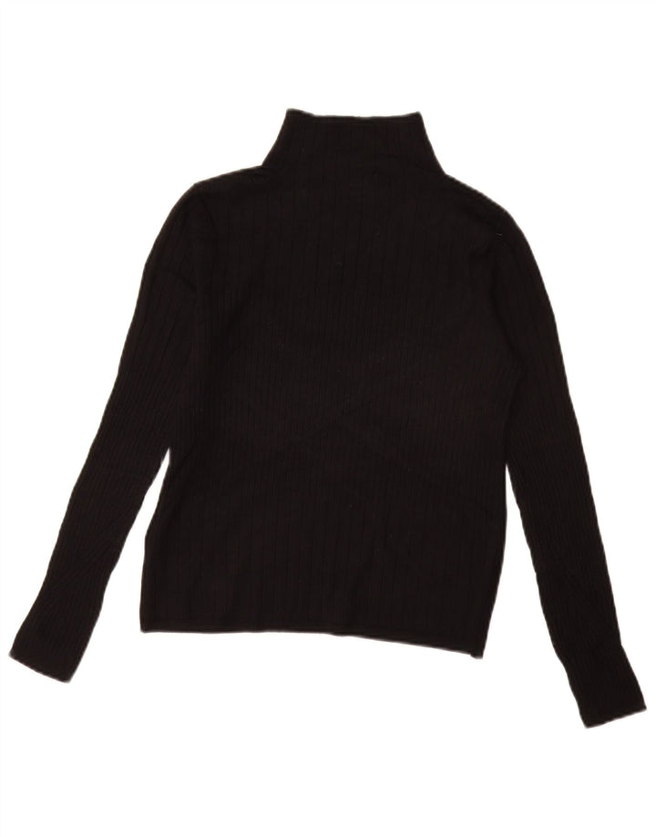 MARKS & SPENCER Damski sweter z golfem UK 10, mały, czarny