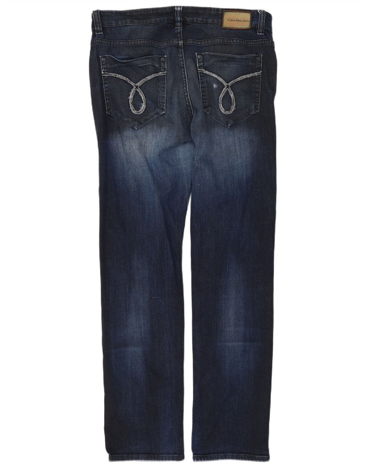 Damskie jeansy skinny CALVIN KLEIN W32 L30 granatowe