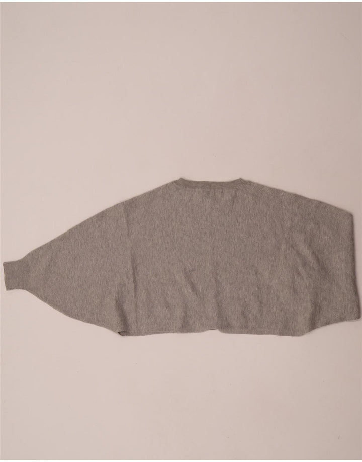 Damska bluza typu Crop Massimo Dutti UK 14, średnioszara, nakrapiana