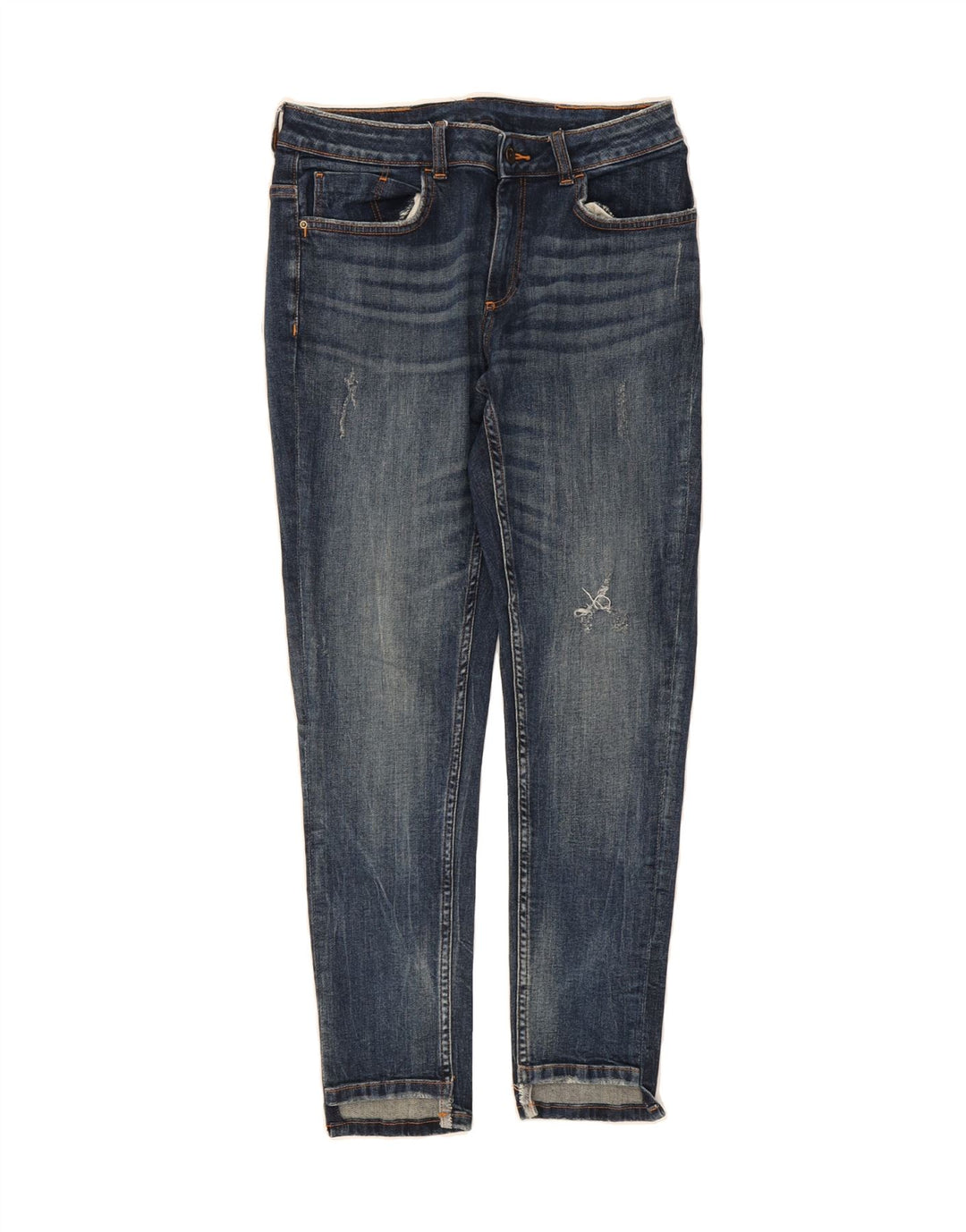 ZARA Womens Slim Jeans W30 L27 Blue Cotton Vintage Zara and Second-Hand Zara from Messina Hembry 