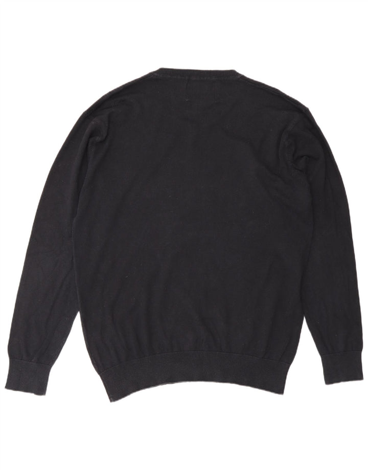 Męski sweter Jack & Jones z dekoltem w kształcie litery V, XL, granatowy