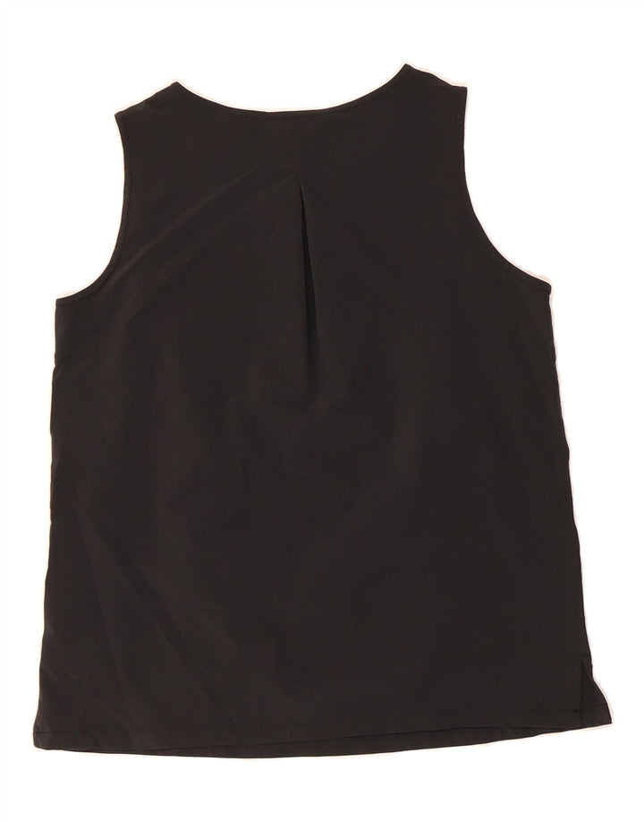 ORVIS Womens Oversized Vest Top UK 6 XS Black Polyester Vintage Orvis and Second-Hand Orvis from Messina Hembry 