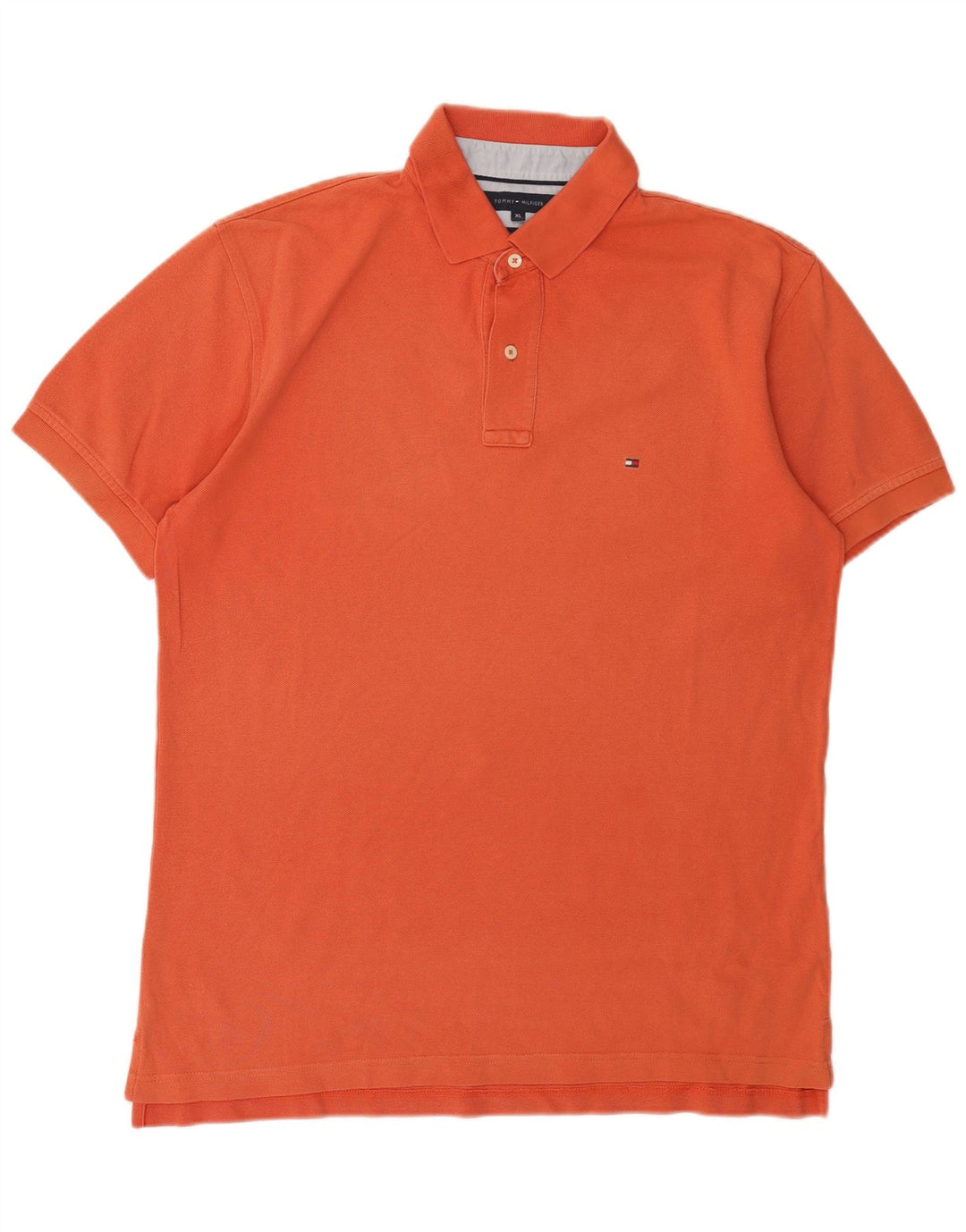 Męska koszulka polo TOMMY HILFIGER XL, pomarańczowa, bawełniana