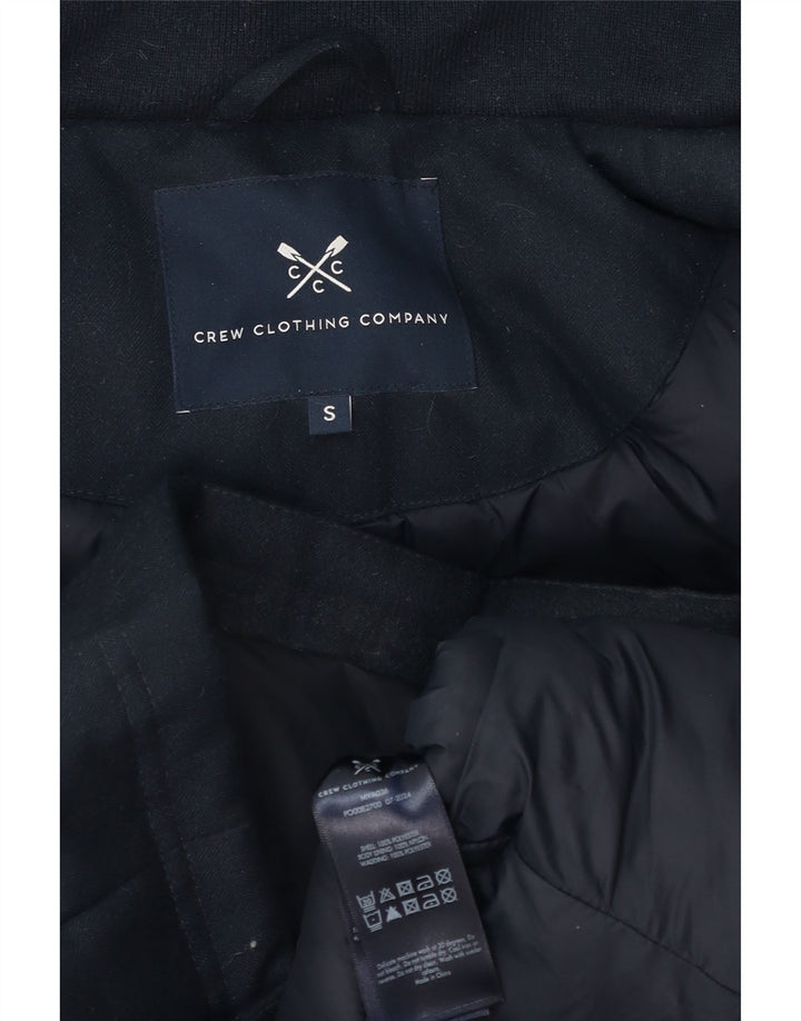 Crew Clothing Męska ocieplana kurtka z kapturem UK 36, mała granatowa, poliester