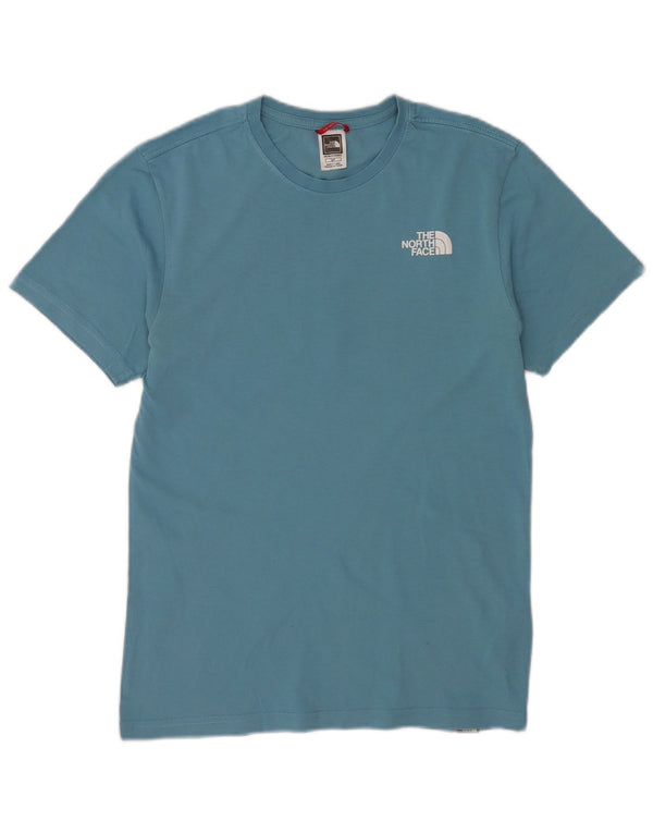 Męski T-shirt z grafiką The North Face, mały, niebieski, bawełniany