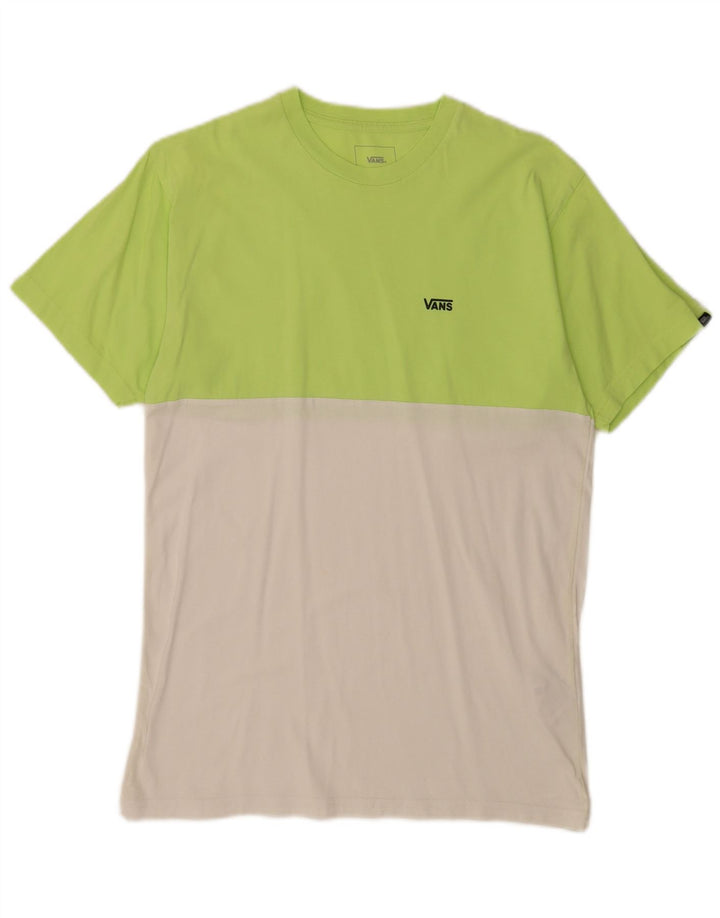 T-shirt męski Vans o klasycznym kroju, bawełniany, w kolorze średniej zieleni