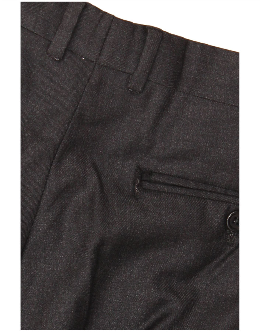 AQUASCUTUM Męski 2-częściowy garnitur zapinany na 2 guziki UK 40 Large W34 L32 Szara wełna