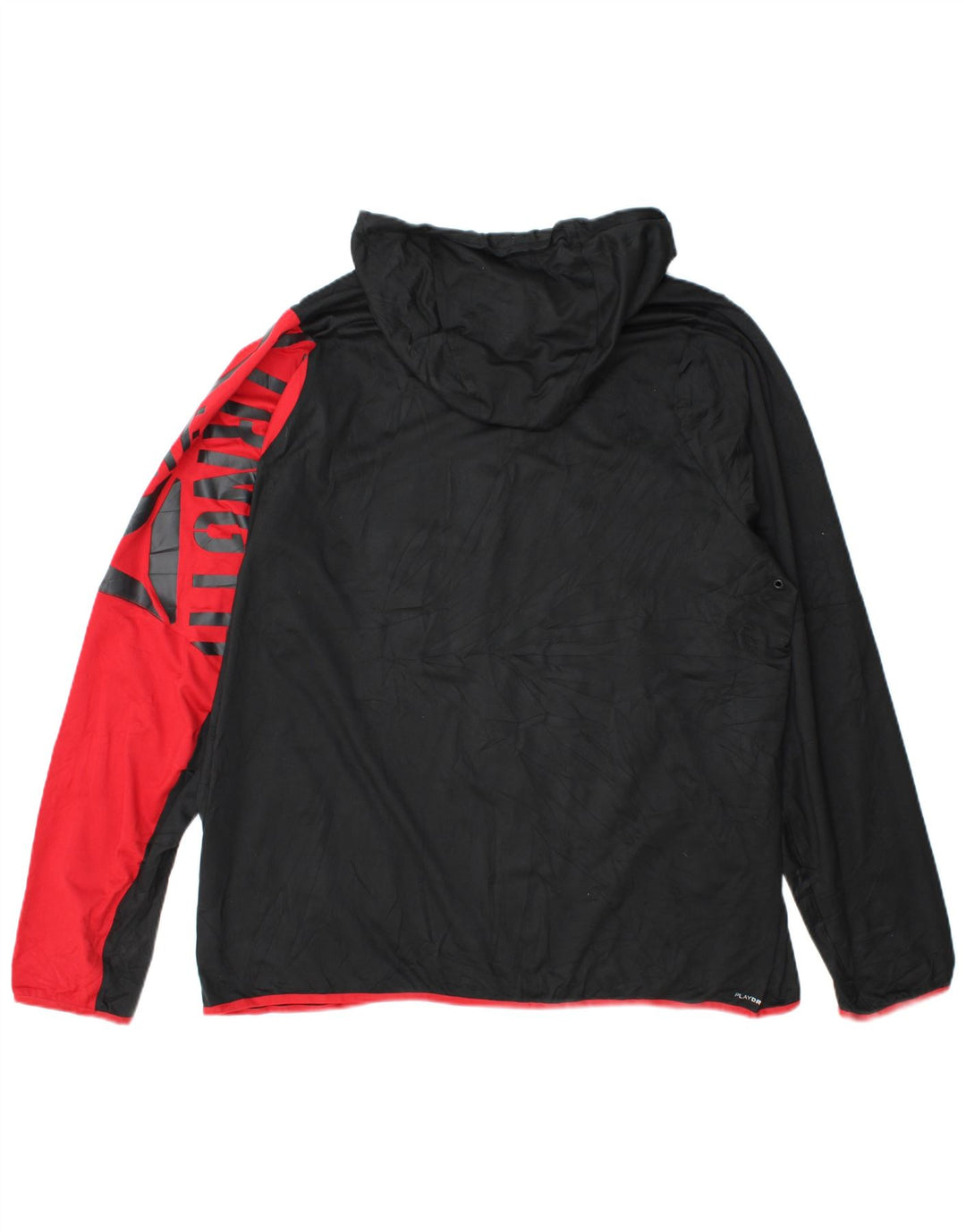 Męski sweter z kapturem Reebok z grafiką 2XL Czarny poliester z blokami kolorów