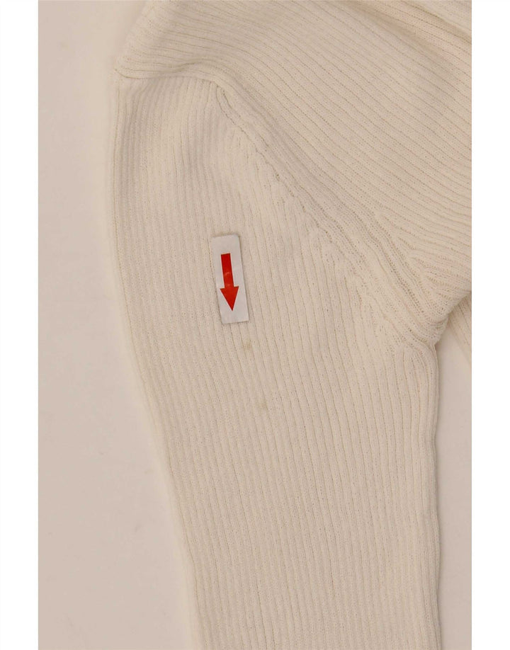 Damski top na jedno ramię z długim rękawem Zara UK 8, mały, biały