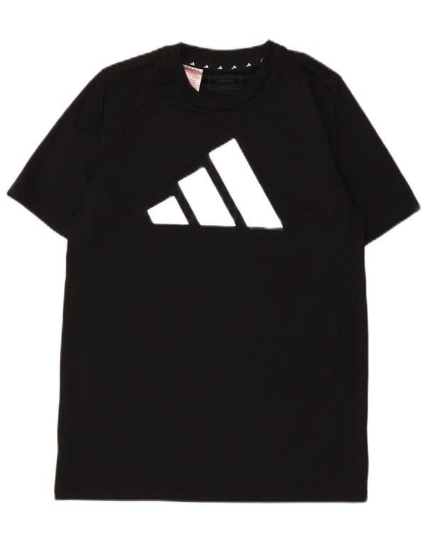 Chłopięca koszulka Adidas Aeroready Graphic Top 13-14 lat Czarny poliester