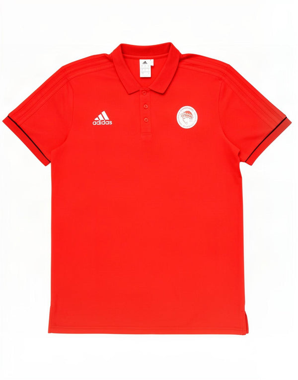 Męska koszulka polo Adidas Graphic XL czerwona bawełniana