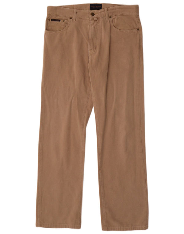 Gant Mens Regular Straight Jeans W33 L32 Beige Cotton