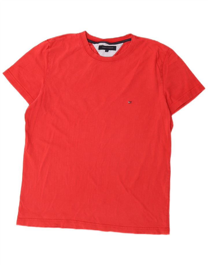 T-shirt męski Tommy Hilfiger, duży, czerwony, bawełniany