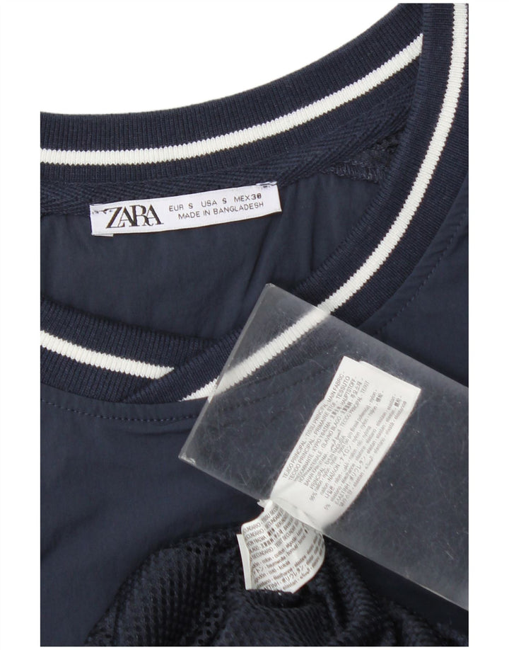 Męski dres Zara New York Graphic o luźnym kroju, mały, granatowy