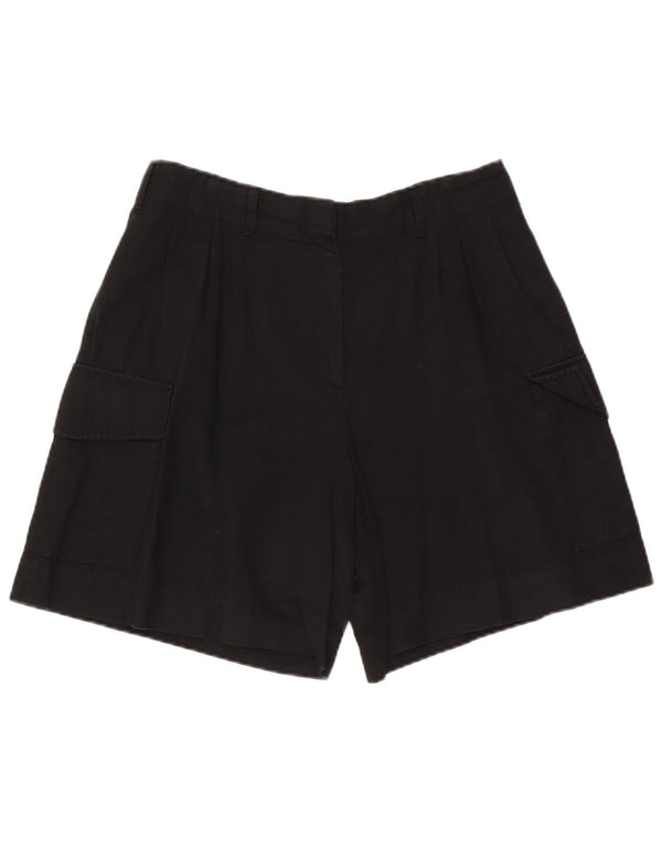 Damskie spodenki cargo Massimo Dutti EU 42 Large W32, czarne, bawełniane