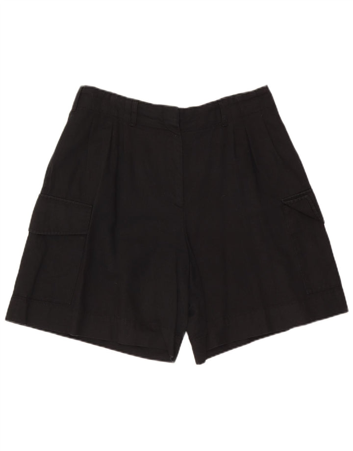 Damskie spodenki cargo Massimo Dutti EU 42 Large W32, czarne, bawełniane