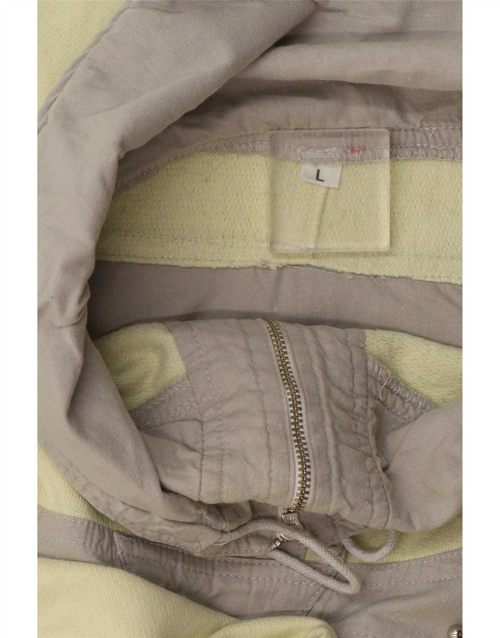 Damska bluza oversize w stylu vintage z grafiką, UK 16, duża, żółta