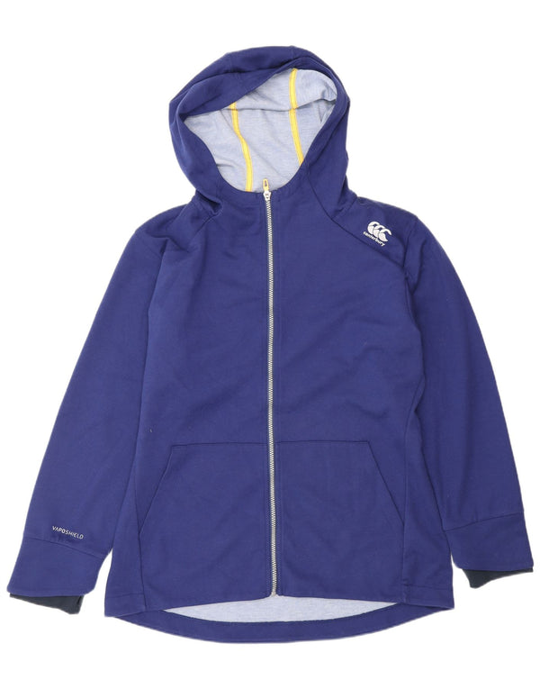 Damski sweter z kapturem i zamkiem Canterbury UK 16, duży granatowy poliester