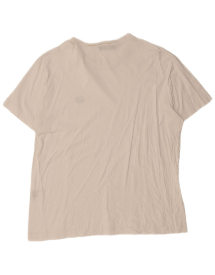 T-shirt męski Fred Perry, duży, biały, bawełniany