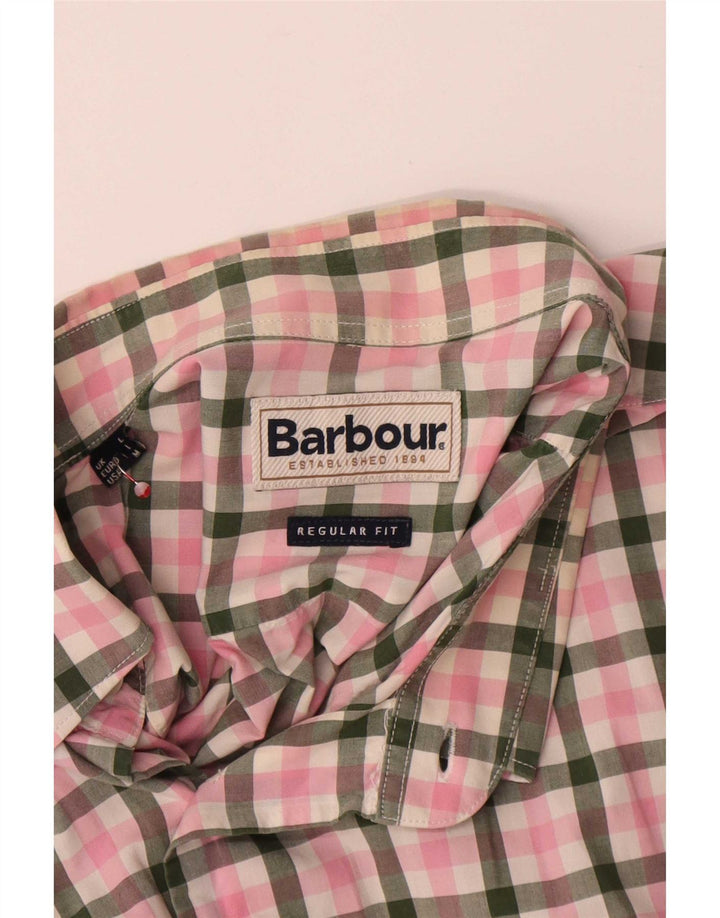 Koszula męska Barbour o regularnym kroju, duża, różowa kratka